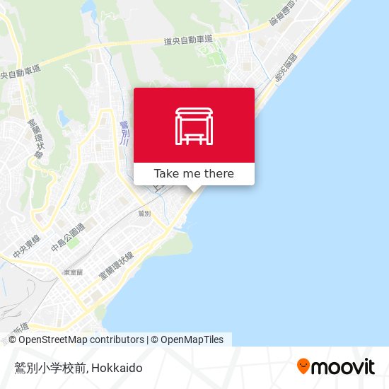 鷲別小学校前 map
