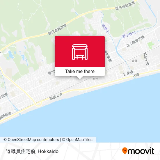 道職員住宅前 map