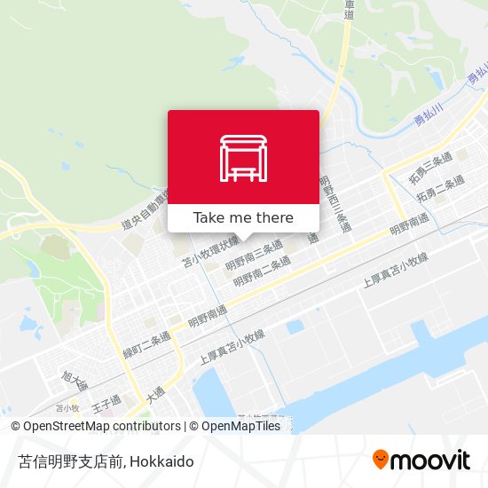 苫信明野支店前 map