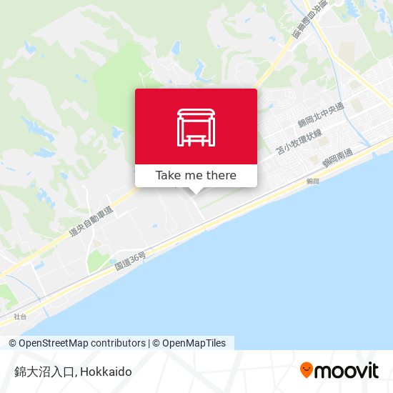錦大沼入口 map