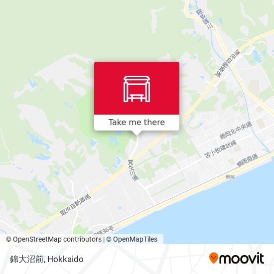 錦大沼前 map