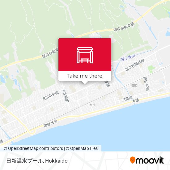日新温水プール map