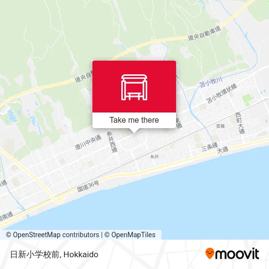 日新小学校前 map
