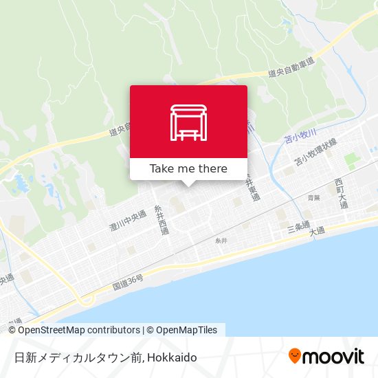 日新メディカルタウン前 map