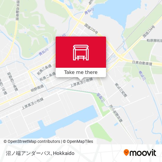 沼ノ端アンダーパス map