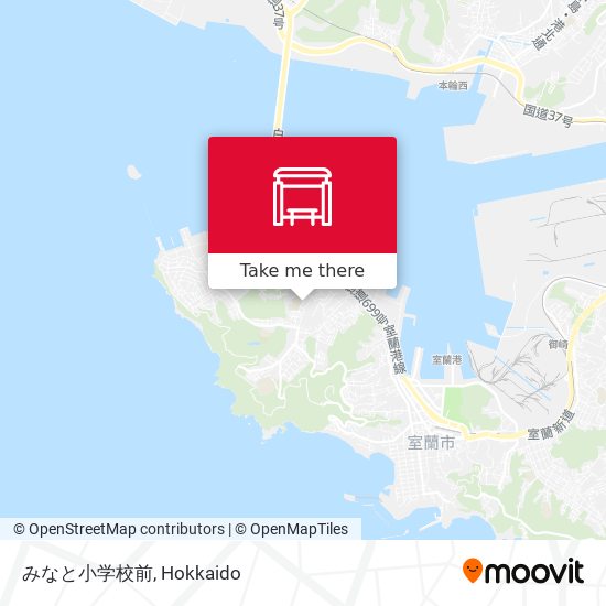 みなと小学校前 map