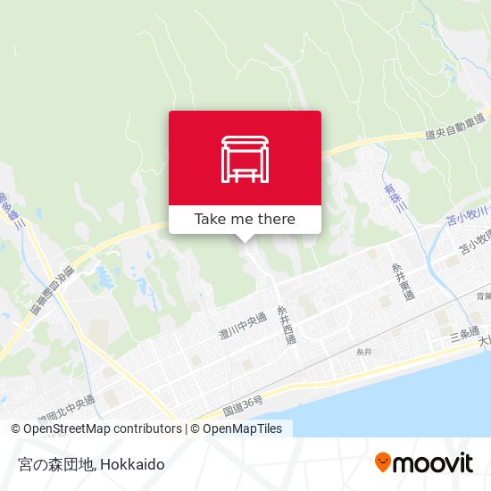 宮の森団地 map