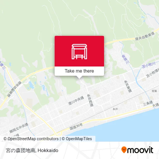 宮の森団地南 map