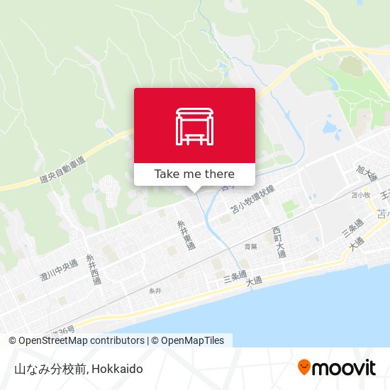 山なみ分校前 map