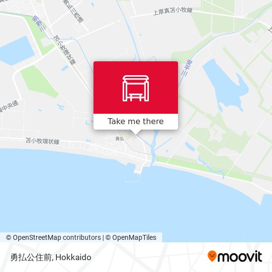 勇払公住前 map
