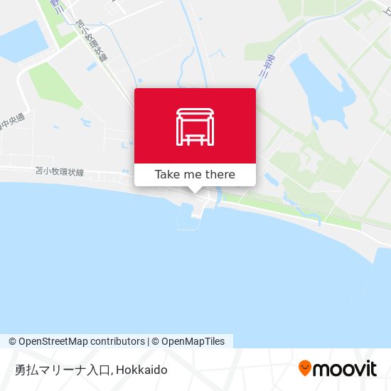 勇払マリーナ入口 map