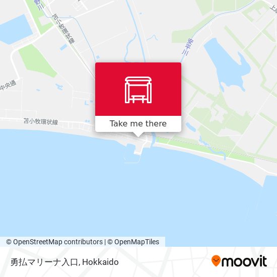 勇払マリーナ入口 map
