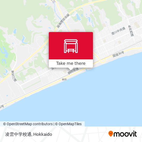 凌雲中学校通 map