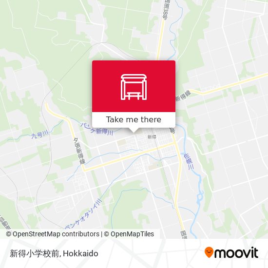 新得小学校前 map