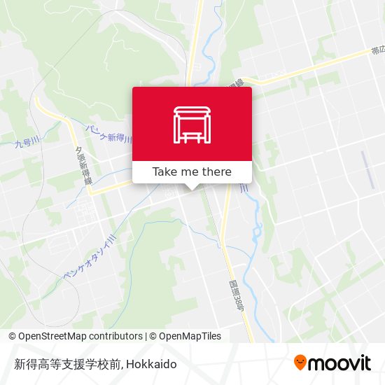 新得高等支援学校前 map