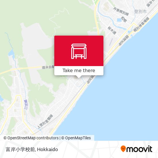 富岸小学校前 map