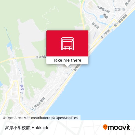 富岸小学校前 map