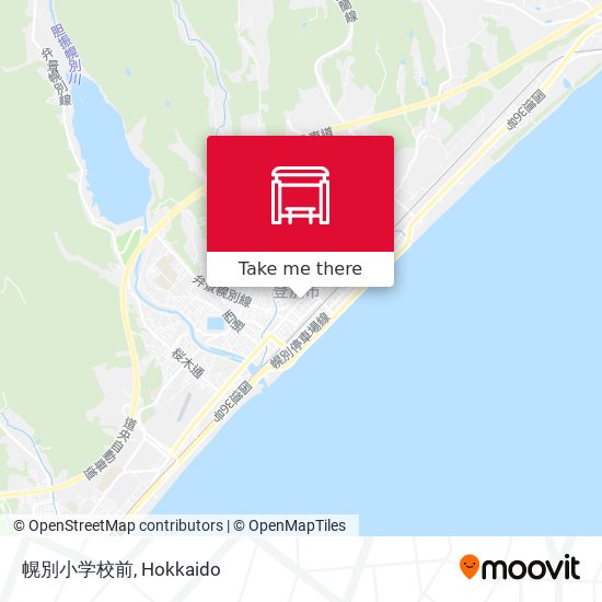 幌別小学校前 map