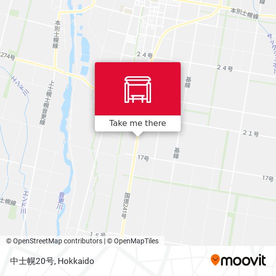 中士幌20号 map
