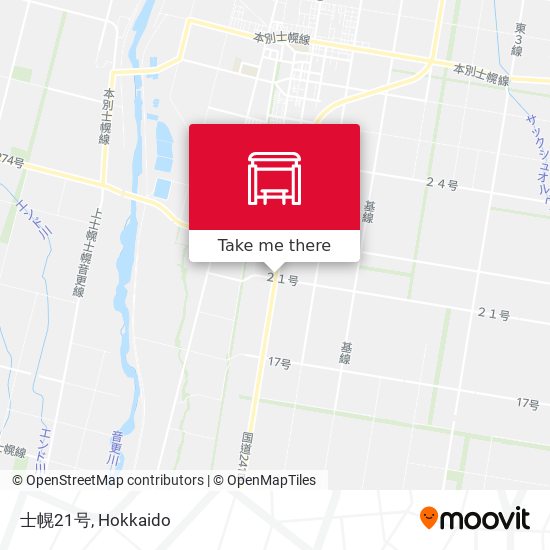 士幌21号 map