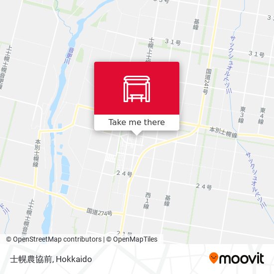 士幌農協前 map