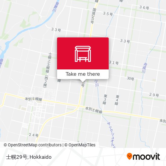 士幌29号 map