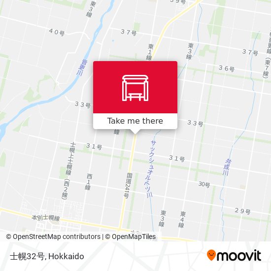 士幌32号 map