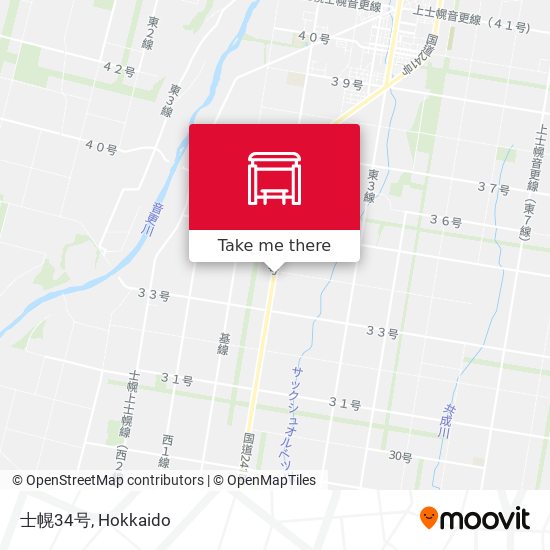 士幌34号 map