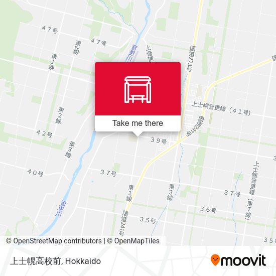 上士幌高校前 map