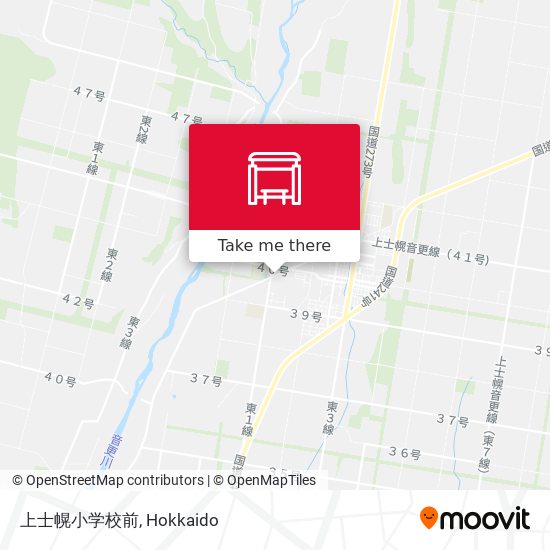 上士幌小学校前 map