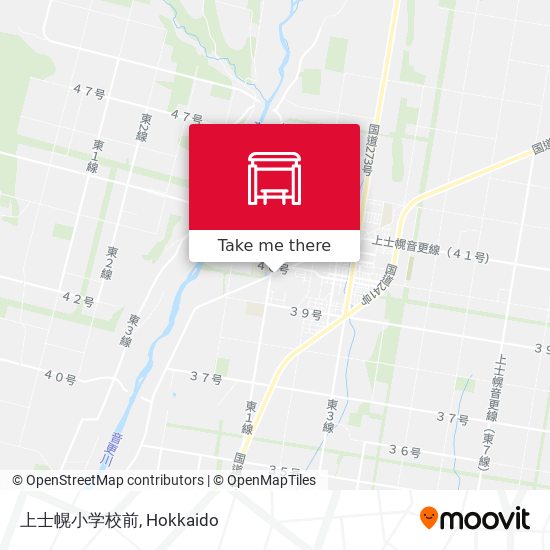 上士幌小学校前 map