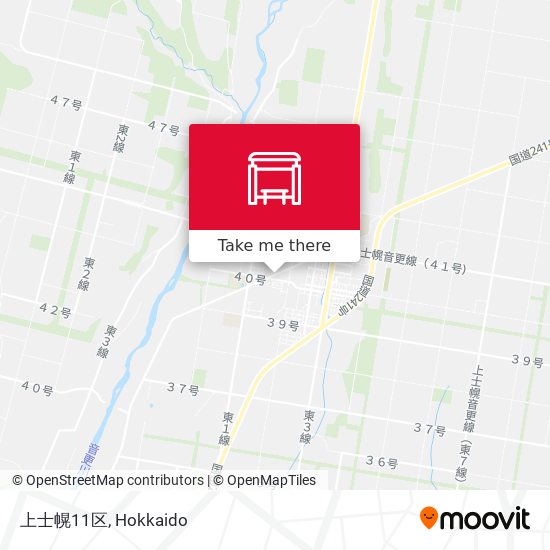 上士幌11区 map