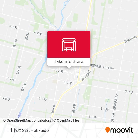 上士幌東2線 map