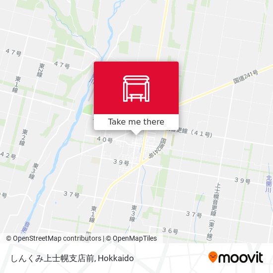 しんくみ上士幌支店前 map