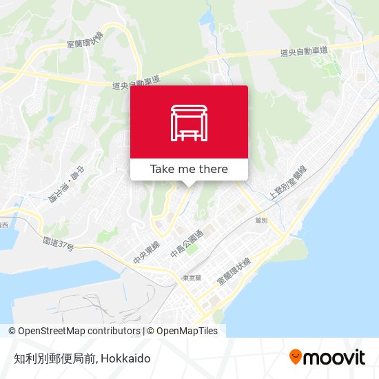 知利別郵便局前 map