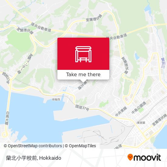 蘭北小学校前 map