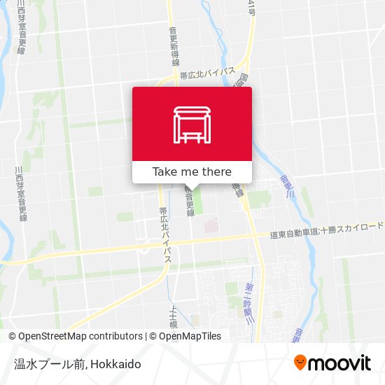 温水プール前 map