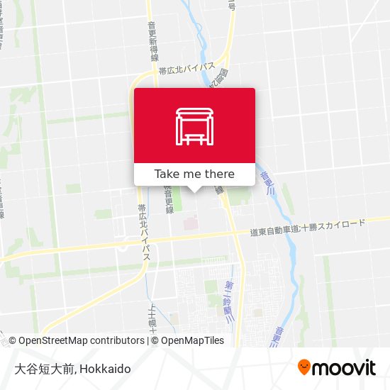 大谷短大前 map