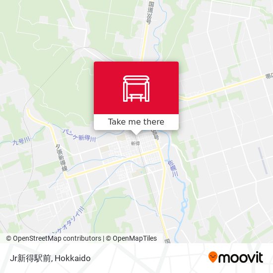 Jr新得駅前 map