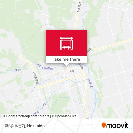 新得神社前 map