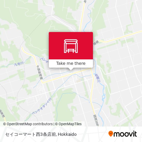 セイコーマート西3条店前 map