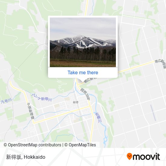 新得坂 map
