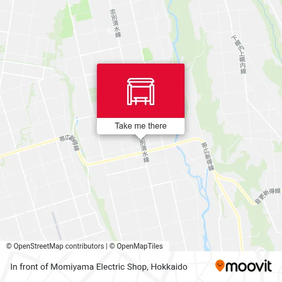 In front of Momiyama Electric Shop map