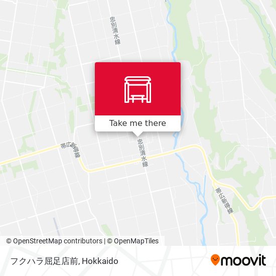 フクハラ屈足店前 map