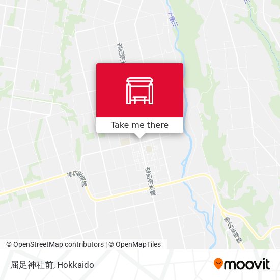 屈足神社前 map