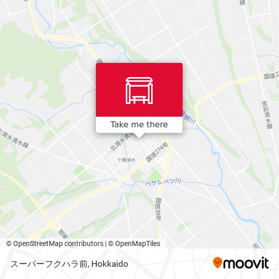 スーパーフクハラ前 map