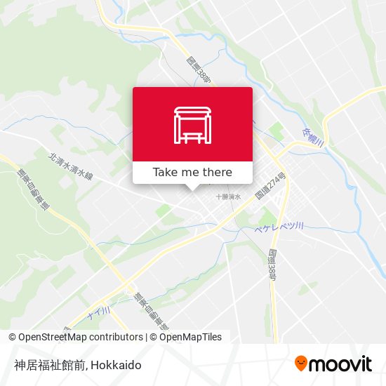 神居福祉館前 map