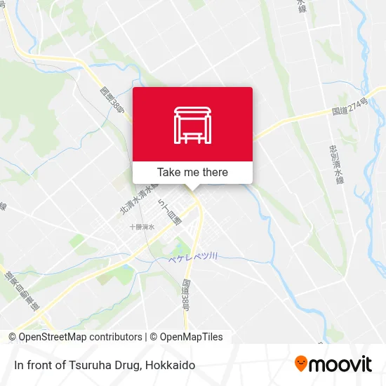 In front of Tsuruha Drug map