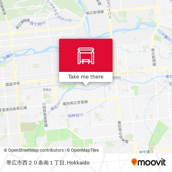 帯広市西２０条南１丁目 map