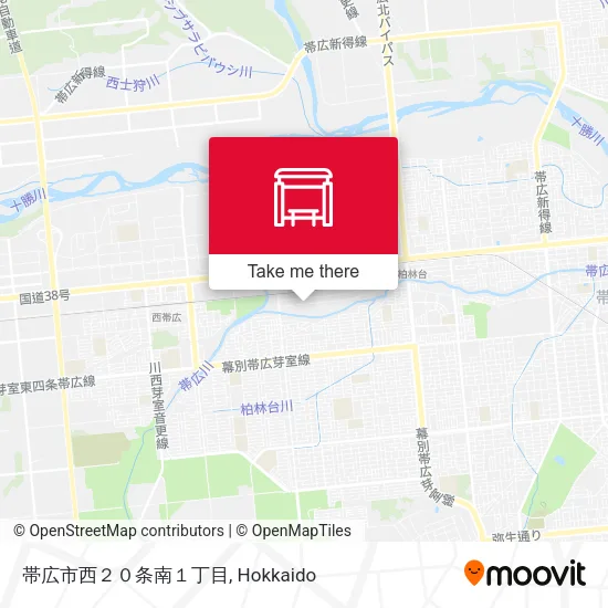 帯広市西２０条南１丁目 map